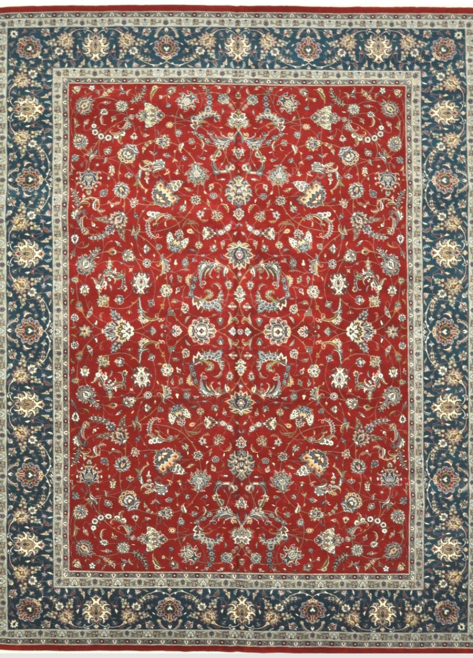 9' x 13' Red Fine Hand-Knotted Persian Sultanabad Mahal Rug ...