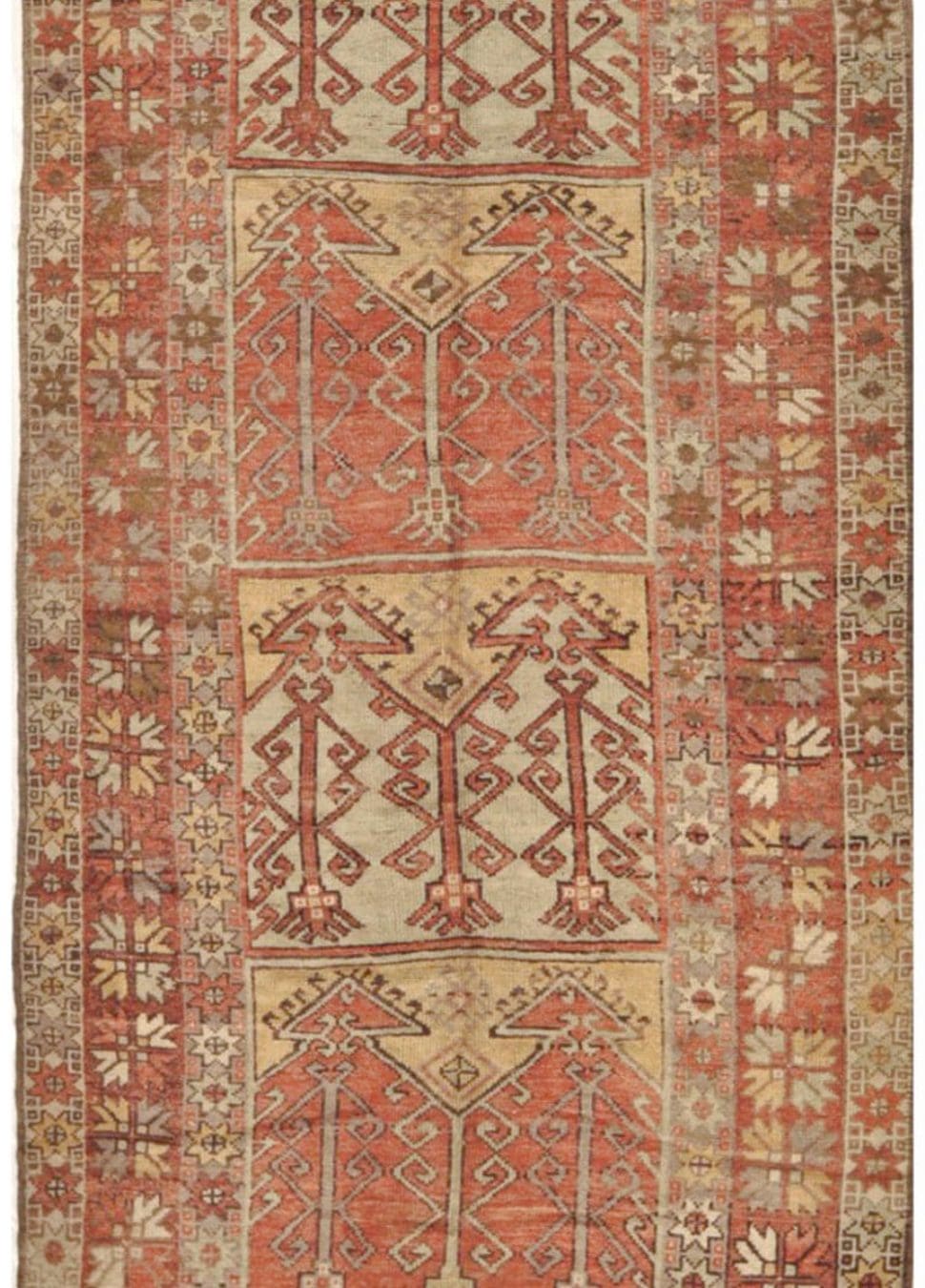 6' x 13' Beige Fine Hand-Knotted Central Asian Khotan Rug – Vintage ...