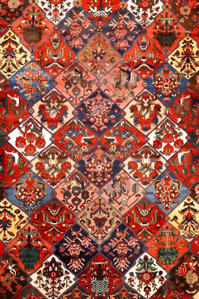 12' x 16' Red Fine Hand-Knotted Persian Bakhtiari – Traditional Wool ...