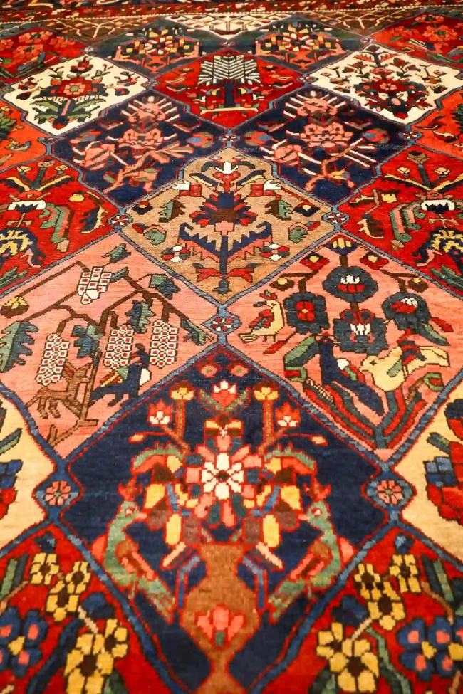 12' x 16' Red Fine Hand-Knotted Persian Bakhtiari – Traditional Wool ...