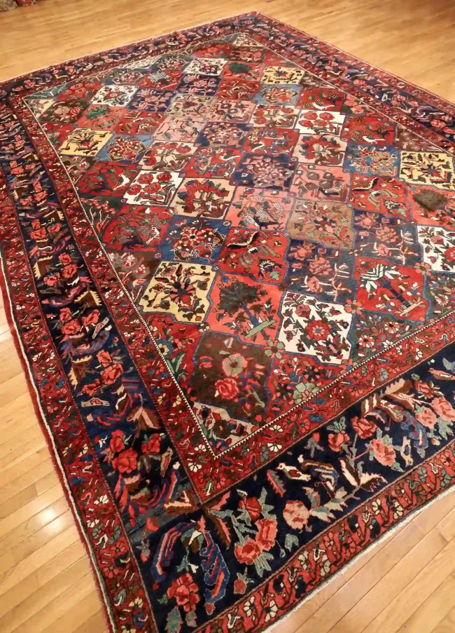 12' x 16' Red Fine Hand-Knotted Persian Bakhtiari – Traditional Wool ...